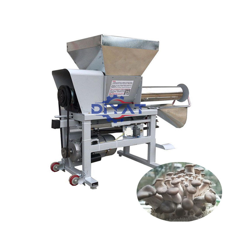 High efficiency oyster mushroom bag sealing punching machine plerotus fungi bag filling machine edible shiitake fertilizer mixer