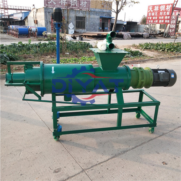 stainless steel screw press chicken manure dewatering machine animal manure solid liquid separator poultry manure drying machine