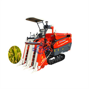 Full Feeding Used Rice Wheat Combine Harvester