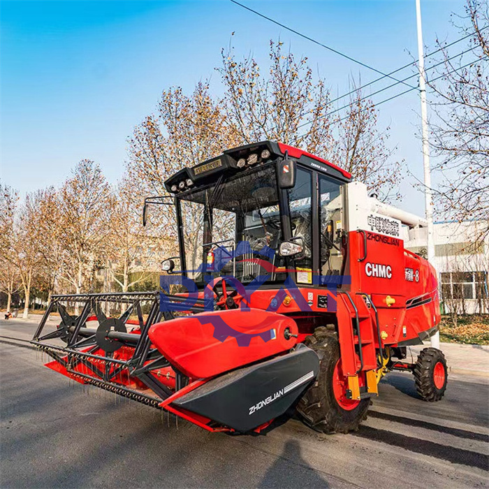 Groundnut chili cutting picking tractor oat combine harvester