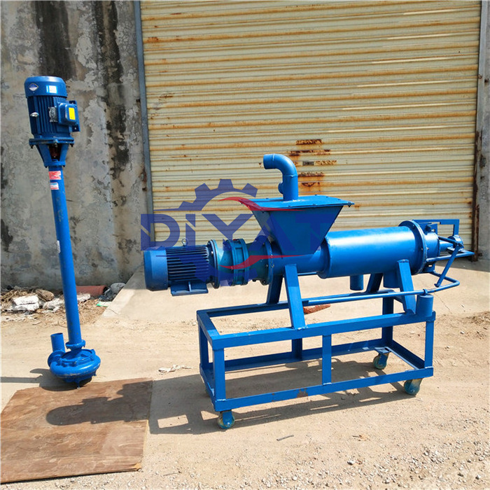 stainless steel screw press chicken manure dewatering machine animal manure solid liquid separator poultry manure drying machine