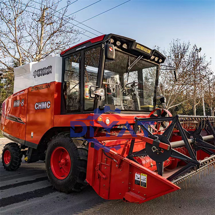 Groundnut chili cutting picking tractor oat combine harvester