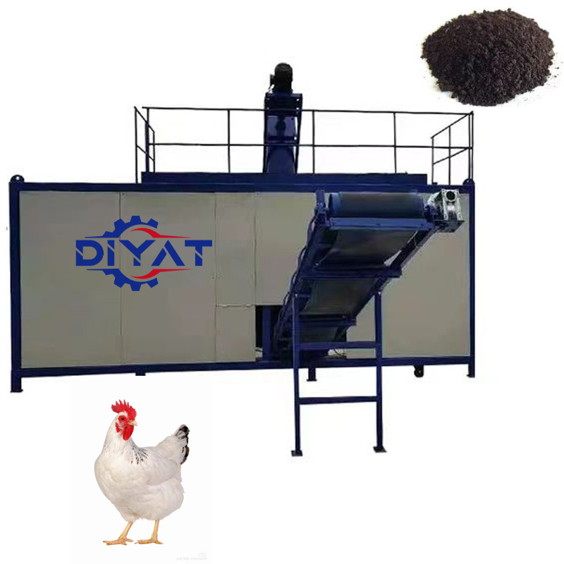 saving labor chicken duck cattle horizontal organic fertilizer fermenter organic waste composting machine/compost making machine