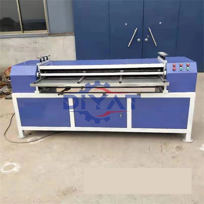 Electric mini car radiator stripping cutting machine condense coil separating machine for recycling