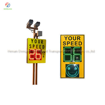 solar powered swing speed gun radar detector monitor sign road radar speed limit sign led display