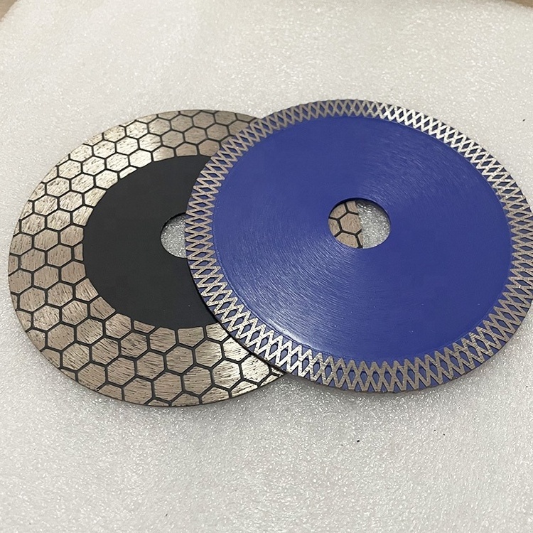 115-125mm Turbo Diamond Saw Blade Super Porcelain Tile Ceramic Cutting Disc For Granite Marble Tile Cutting And Grinding