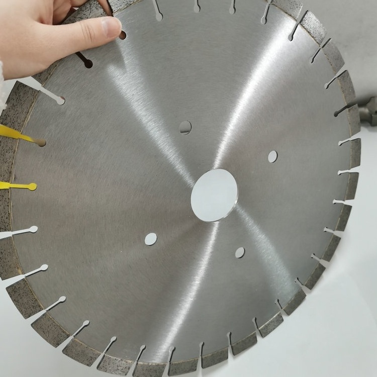 250mm to 800mm Silver Welded Segment Circular Silent Core Bridge Saw Diamond Saw Blade For Granite Cutting