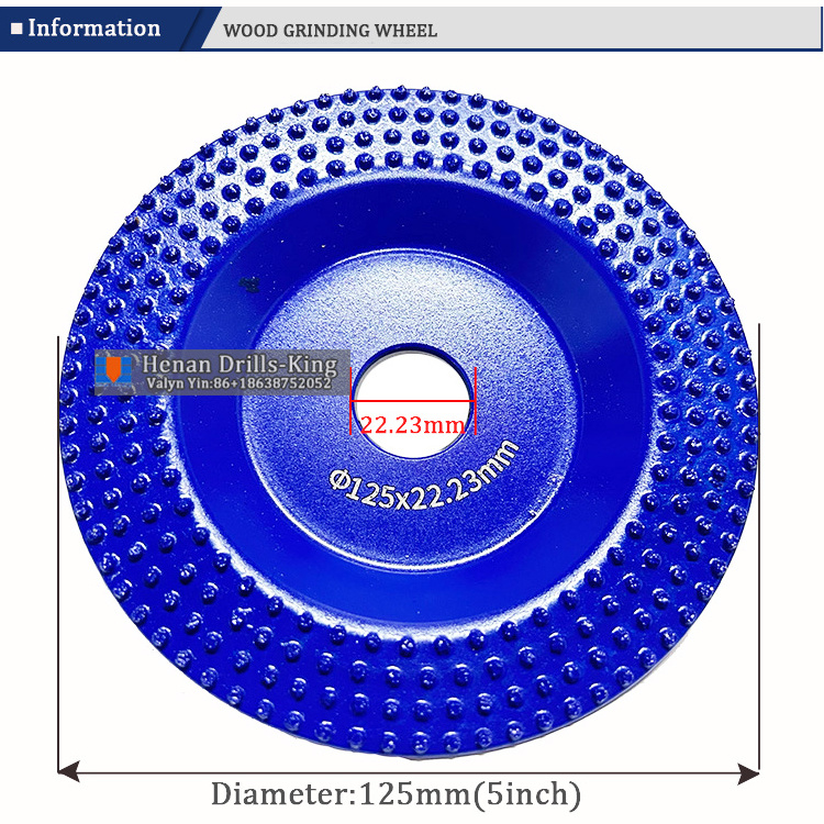 125mm 5 inch Wood Carving Disc Grinding Wheel Shaping Disc for Wood Cutting, Grinder Cutting Wheel Attachments