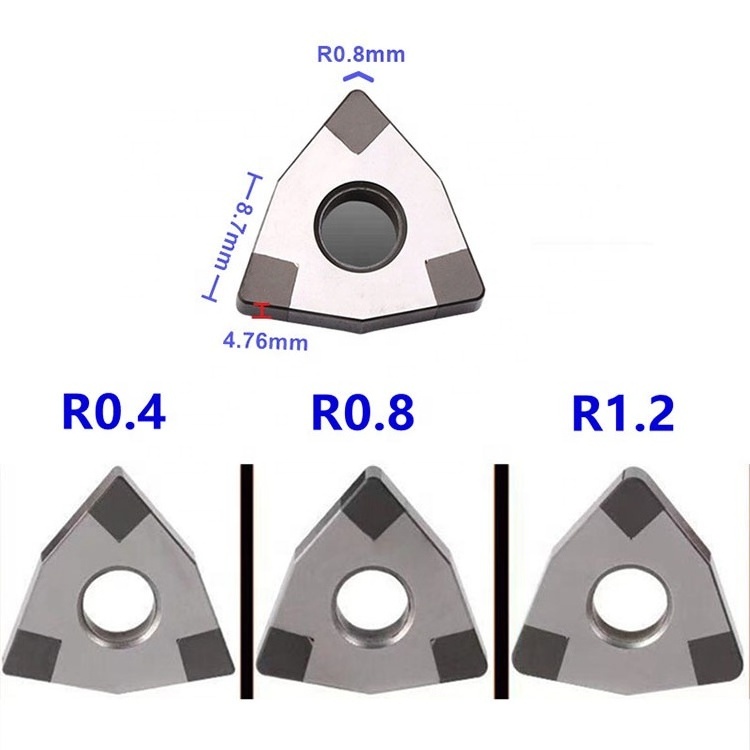 CBN CNC insert WNMG080408 WNGA 080404 Wnmg 080412 PCBN Tip Lathe Cutter Turning Tools for Cutting Hardened Steel Cast Iron Roll