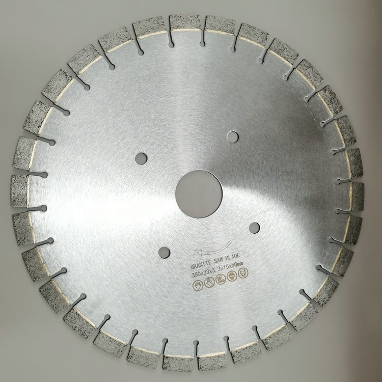 250mm to 800mm Silver Welded Segment Circular Silent Core Bridge Saw Diamond Saw Blade For Granite Cutting