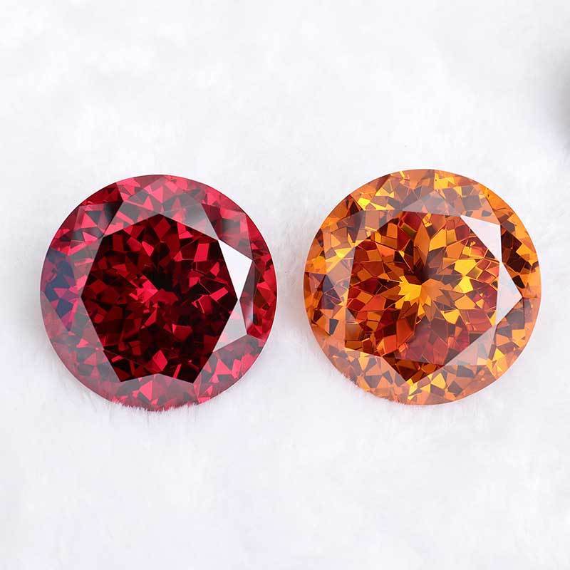 Wholesale Colored Round Zircon Loose Stone VVS 3A Artificial Zircon Lab Created Diamonds Colored Stones Cubic Zirconia Stones