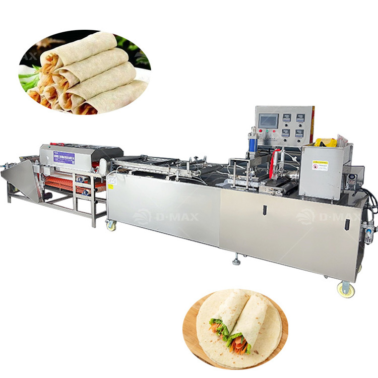 Fully Automatic Roti Maker Crepes Ethiopian Injera Wrapper Roti Tortilla Making Machine For Small Business