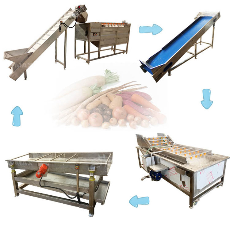 Commercial Use Bubble Tomato Washing Line Drying Machine Corn Fruit Washer Vegetable Onion Washer Cleaning Machine