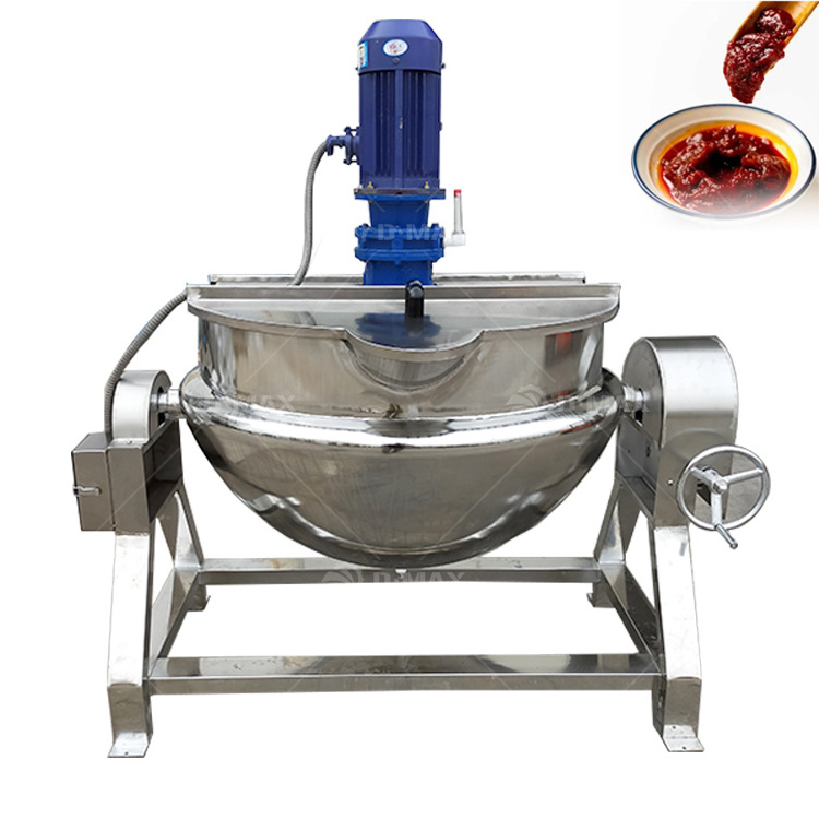 Food industrial use 600l Jam Making Machine Strawberry Jam Cooking Pot Jacketed Kettle For Jam