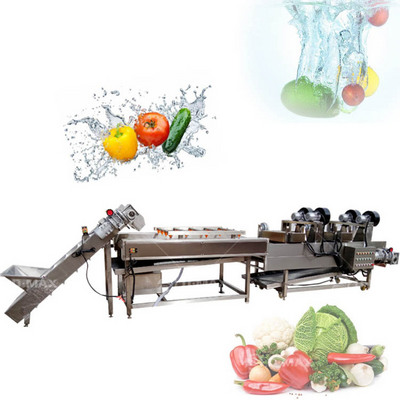 Commercial Use Bubble Tomato Washing Line Drying Machine Corn Fruit Washer Vegetable Onion Washer Cleaning Machine