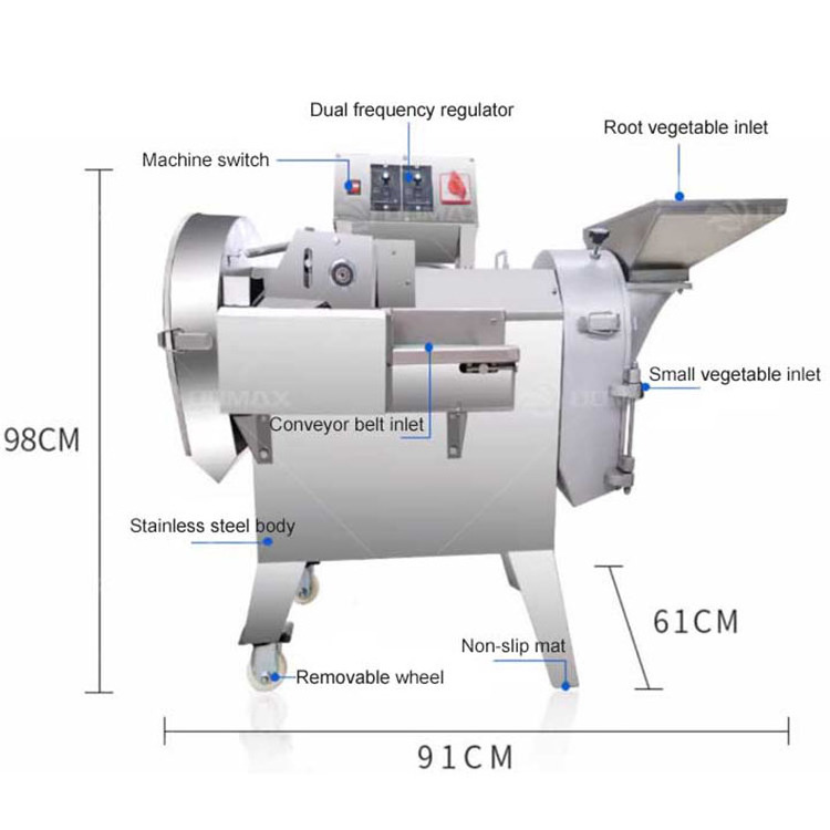 High Speed Vegetable Potato Cutter Slicer to Make Crinkle French Fries Automatic Carrot Stick Cabbage Cutting Machine