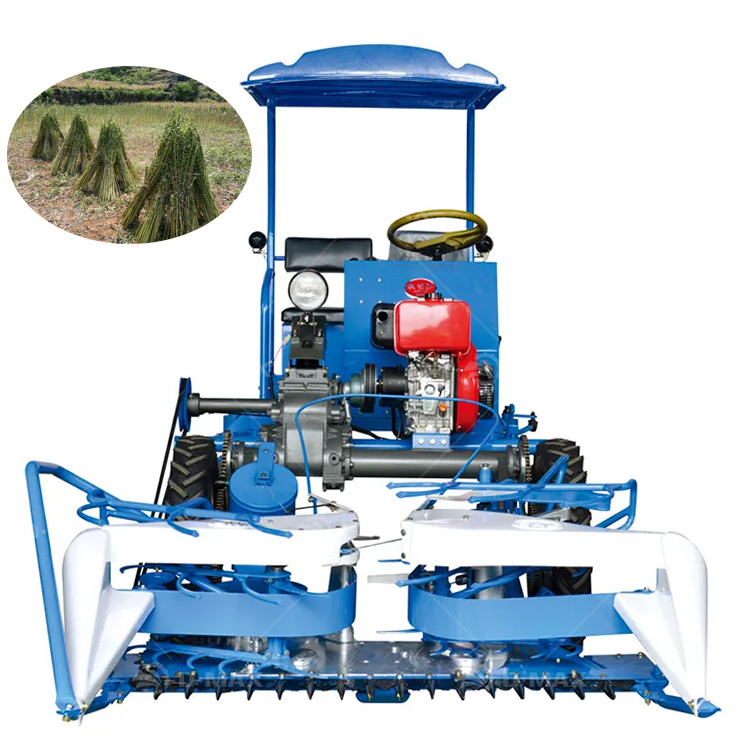 Multi function Paddy Harvesting And Bundling Machine Wheat Harvesting Machine Rice Harvester