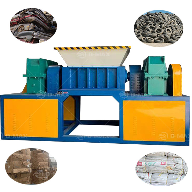 Double Shaft Plastic Scrap Metal Shredder Machine Plastic Recycling Metal Recycling  Garbage Crushing Machine