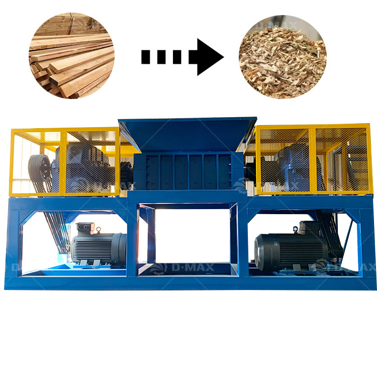 Double Shaft Plastic Scrap Metal Shredder Machine Plastic Recycling Metal Recycling  Garbage Crushing Machine