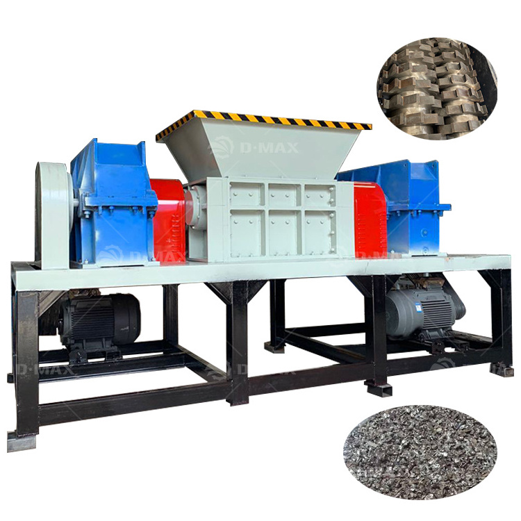 Double Shaft Plastic Scrap Metal Shredder Machine Plastic Recycling Metal Recycling  Garbage Crushing Machine