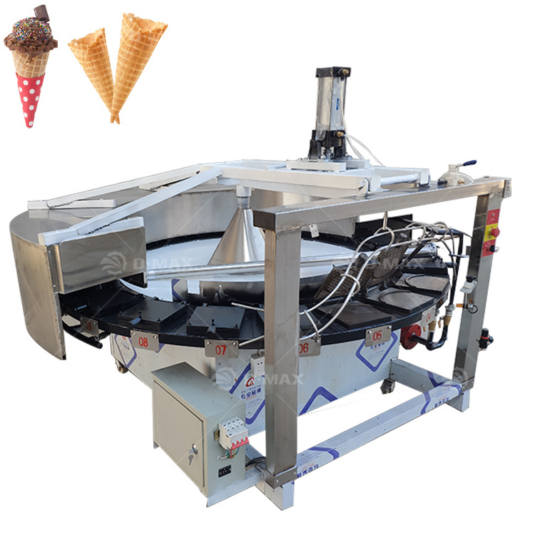 Industrial Stroopwafel Ice Cream Wafer Egg Roll Waffle Maker Ice Cream Cone Make Machine For Trade