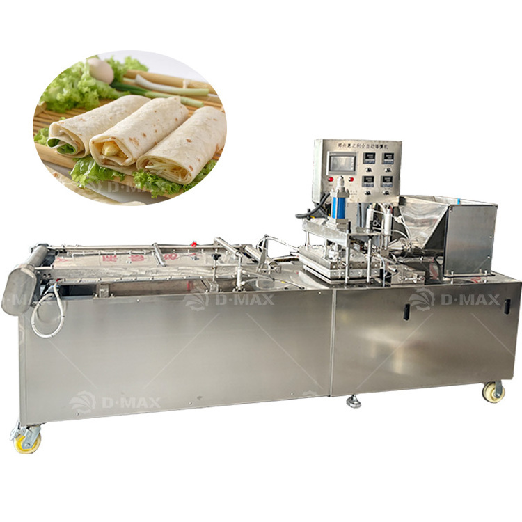 Fully Automatic Roti Maker Crepes Ethiopian Injera Wrapper Roti Tortilla Making Machine For Small Business