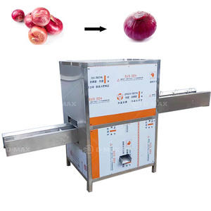 High Productivity Onion Rings Slicer Onion Root Cutting Machine Onion Peeler And Cutter Machine