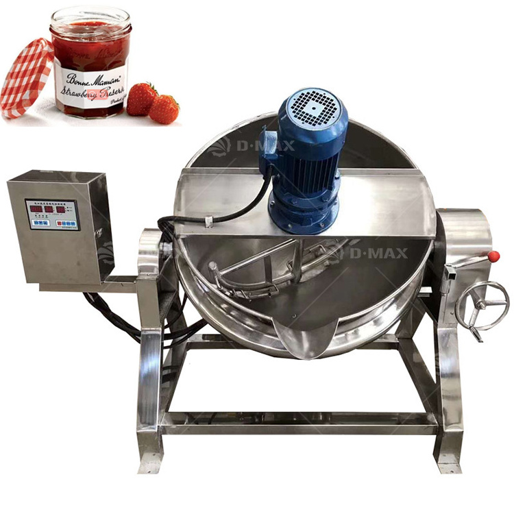 Food industrial use 600l Jam Making Machine Strawberry Jam Cooking Pot Jacketed Kettle For Jam