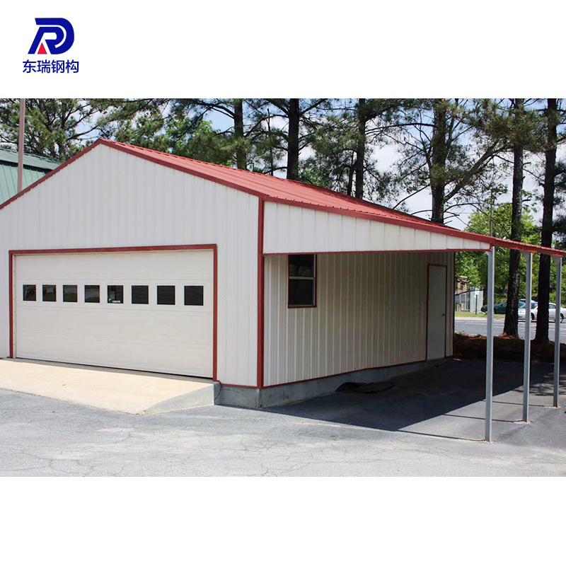 Fast assembled steel structure car parking shed roof design steel garage