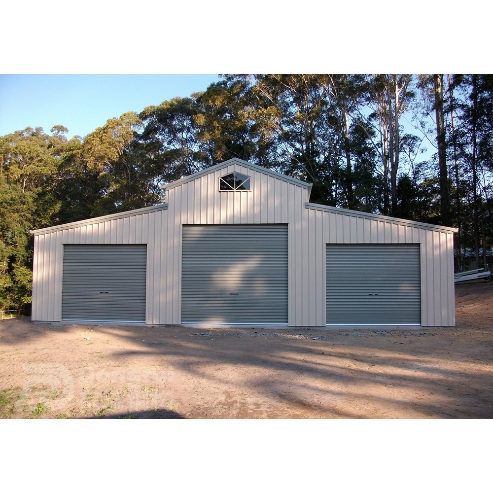 heavy duty metal car parking sheds prefab light steel structure garage for sale