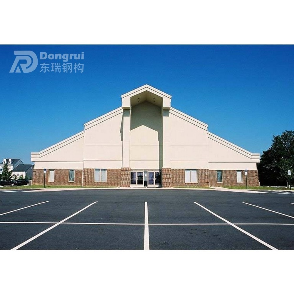 steel structure church building prefabricated church building design