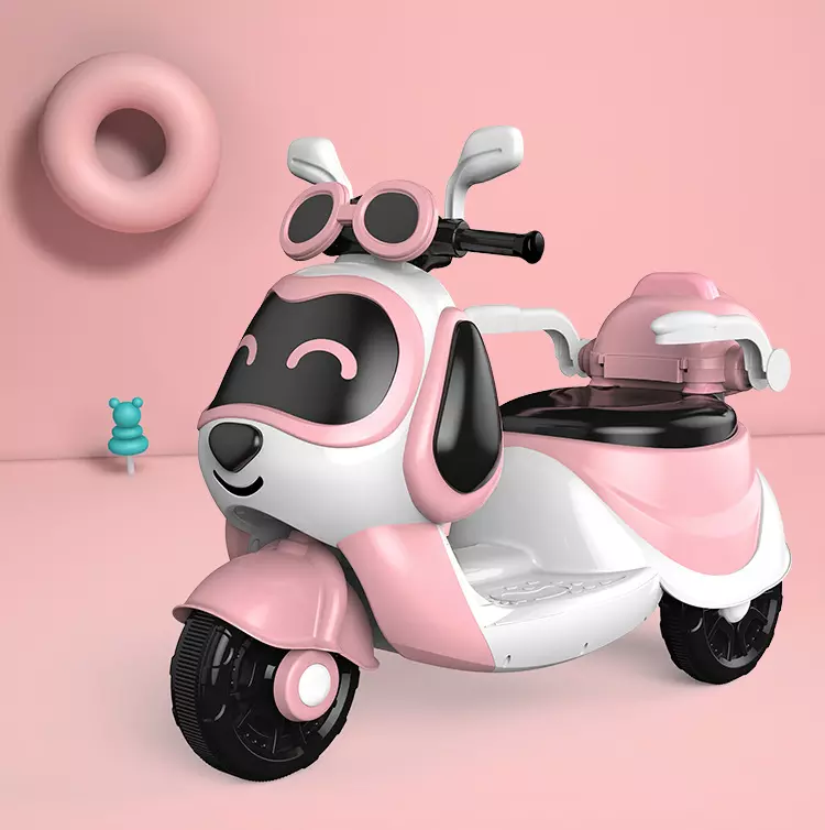 Factory direct supply  Cute Popular Children Baby Ride On Car Toy 3 Wheels Pink Blue Electric Motorcycle for Small Kids