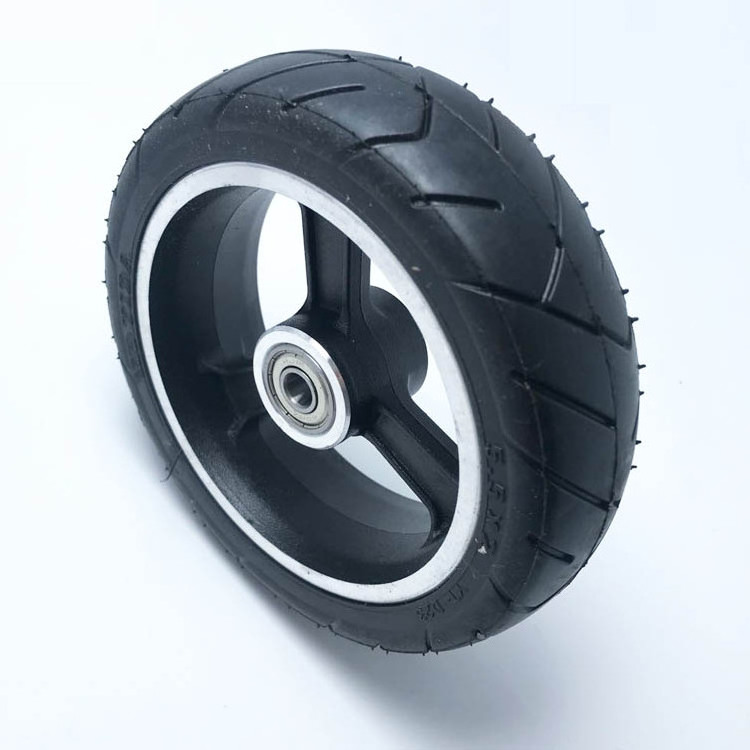 2021 hot sale tyre 5 6 7 8 9 10 inch new arrival alloy wheel rim electric scooter DIY skateboard rubber wheels