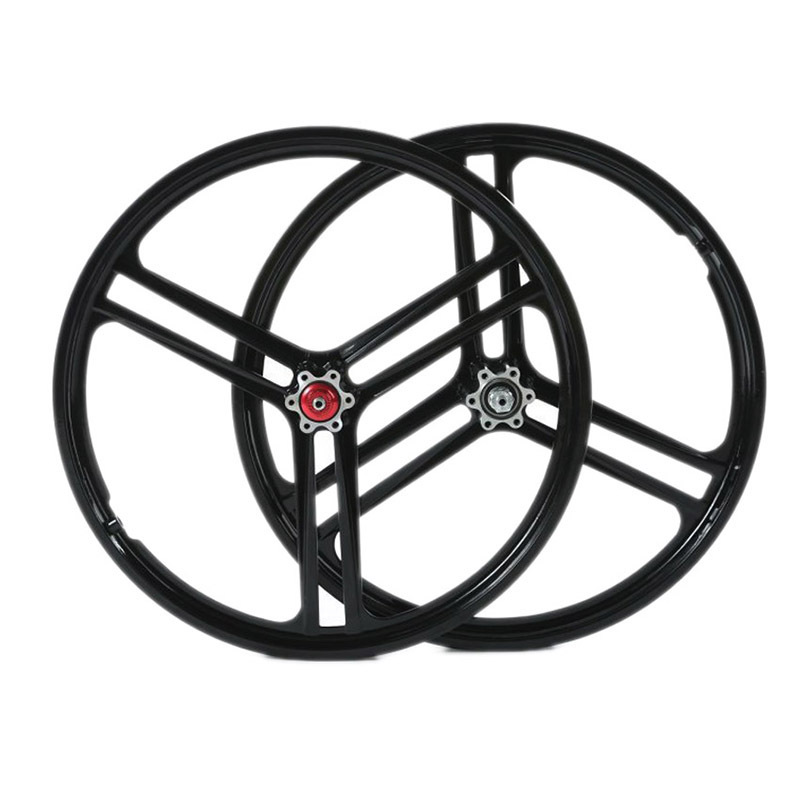 Bicycle Wheel Rim 20 Inch Mag Wheel Folding Bike Rim Tricycle Rim Bike Wheelset Bicycle Tricycle Wheel Integrated 3 Spoke