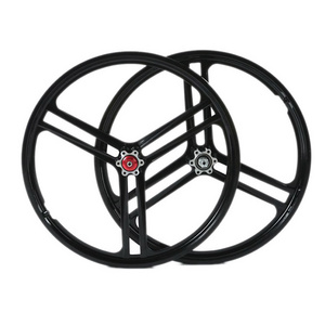 Bicycle Wheel Rim 20 Inch Mag Wheel Folding Bike Rim Tricycle Rim Bike Wheelset Bicycle Tricycle Wheel Integrated 3 Spoke