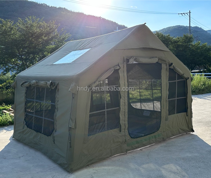 8.0 Outdoor Camping Cabin Inflatable Tent Easy Set Up Without Tent Pole For Fishing Backpacking