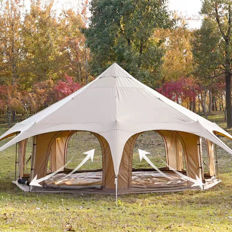 4 Season Canvas Fabric Large Outdoor Camping Circus Castle Tent For Sale