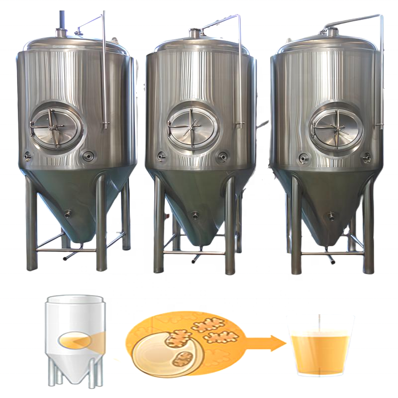 DZJX New Design Beer Making Machine 5000 L Stainless Steel Conical Fermenter For Wine Mycelium Milk Fermentation Tank Suppliers