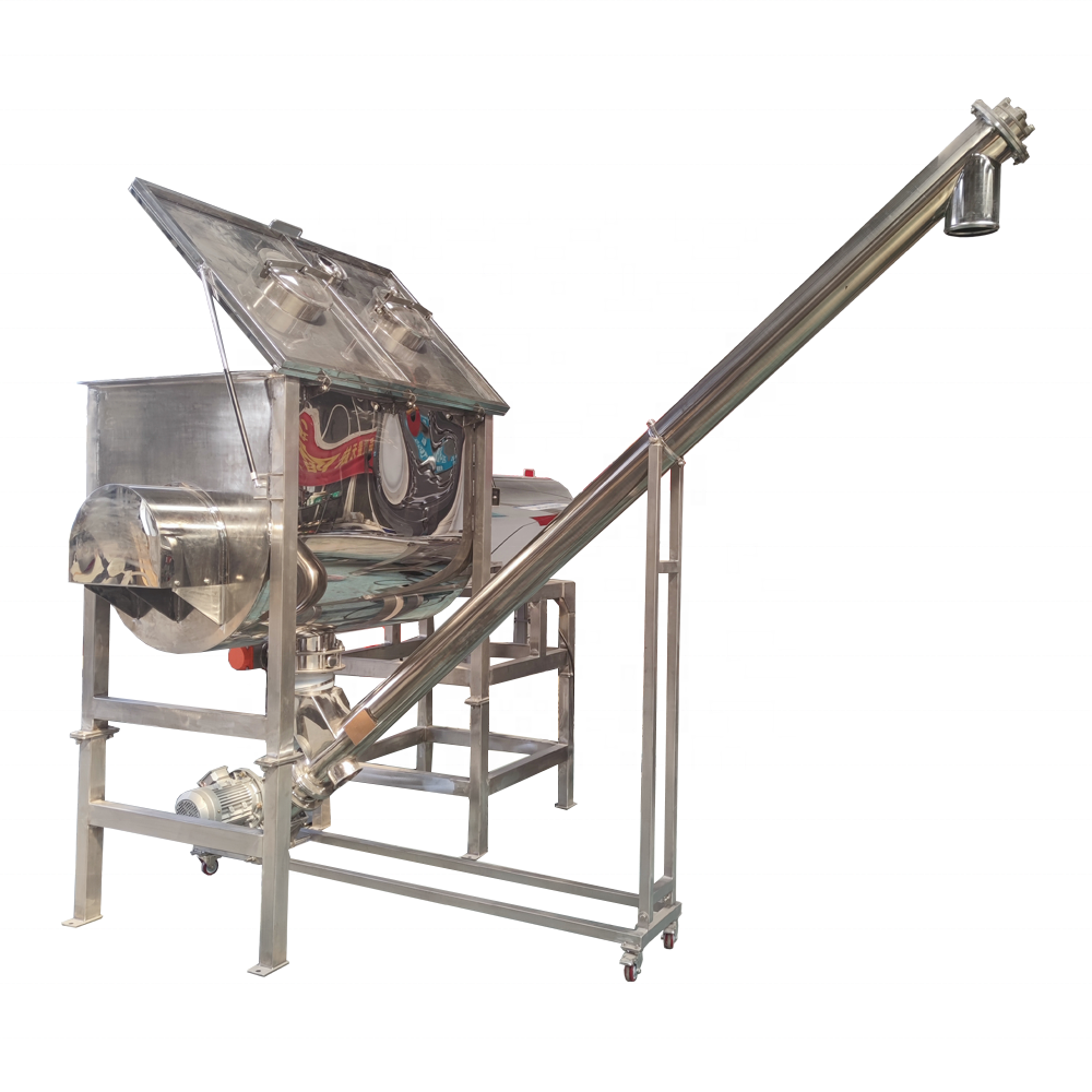 DZJX Durable Inclined Stainless Steel Milk Starch Powder Screw Feeder Conveyor Machine U Type Auger Conveyors For Acid Conveying