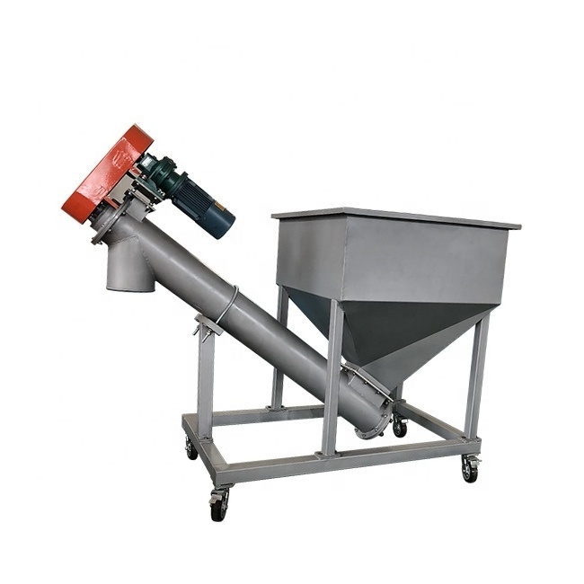 DZJX Durable Inclined Stainless Steel Milk Starch Powder Screw Feeder Conveyor Machine U Type Auger Conveyors For Acid Conveying