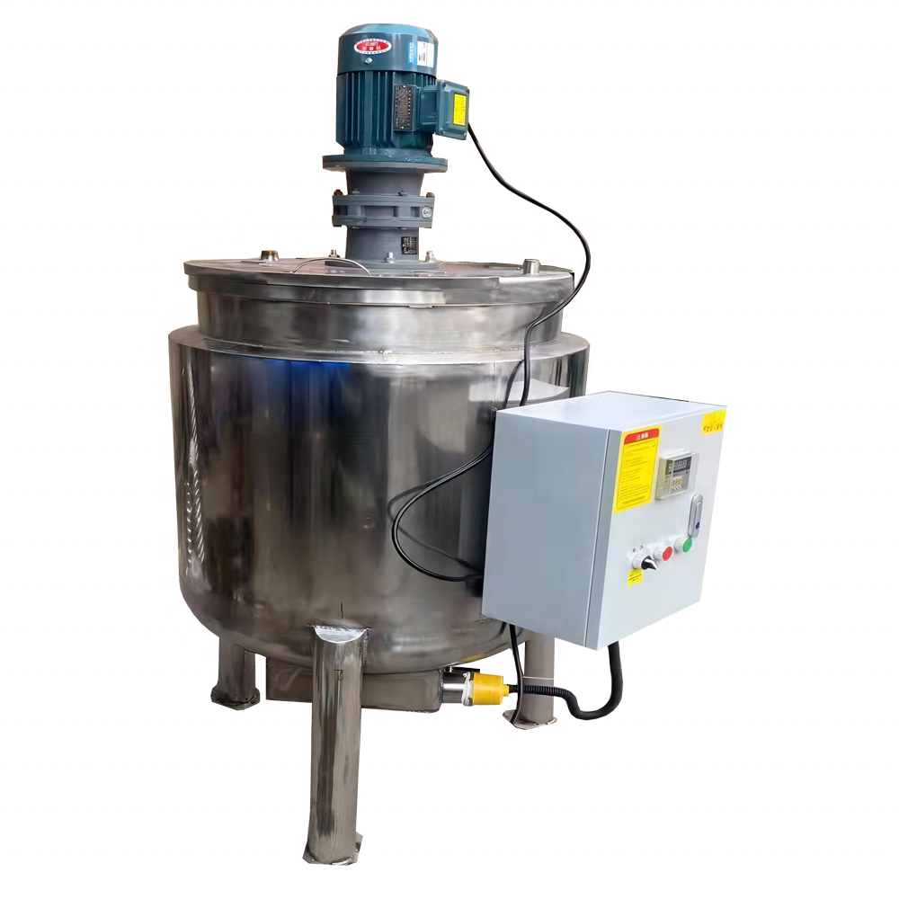 DZJX 50L 100L 200L 300L 500L 1000L Factory Price Double Jacket Stainless Steel Mixing Tank Double-Layer Electric Heating Mixer