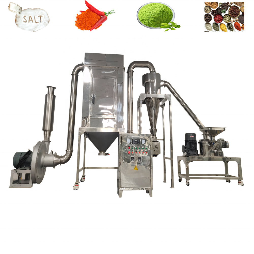 DZJX Industrial Nutmeg Pigment Cocoa Spices Herbs Dry Fish Powder Grinder Seaweed Grinding Machine Seasoning Pulverizer