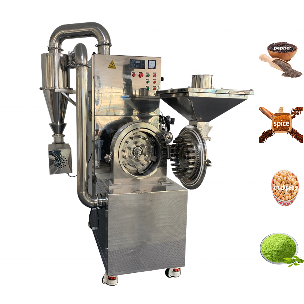 DZJX Industrial Charcoal Dried Moringa Leaf Coffee Seed Grinding Machine Chilli Spice Ultrafine Spice Hammer Mill