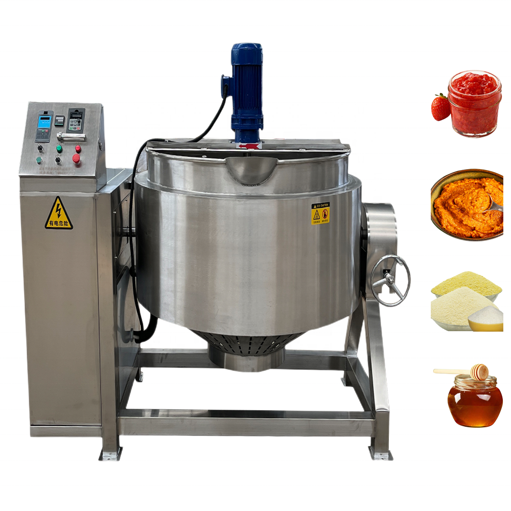 DZJX 10l 1000 l Electric Steam Copper Jacketed Kettle With Mixer still Jacket Cooking Kettle Pot Boilers With Agitator