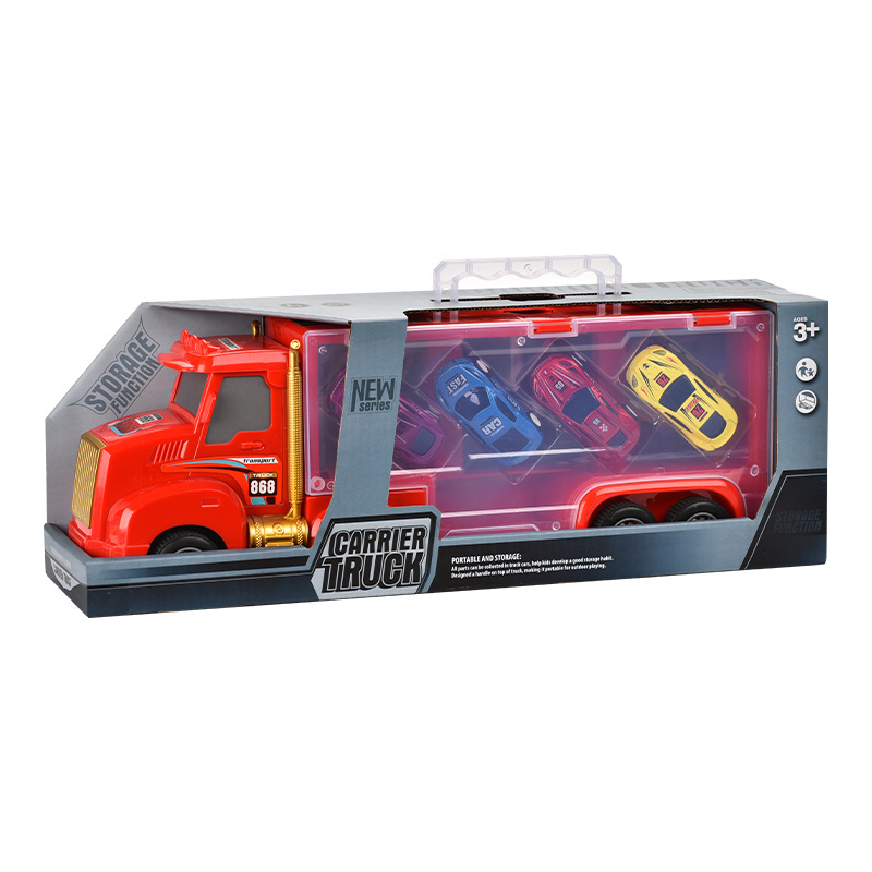 Transport Car Toy Car Toys Die Cast Carrier Truck Vehicles Toy Storage Gift Box Portable  for Boys and Girls age 3-10 yrs