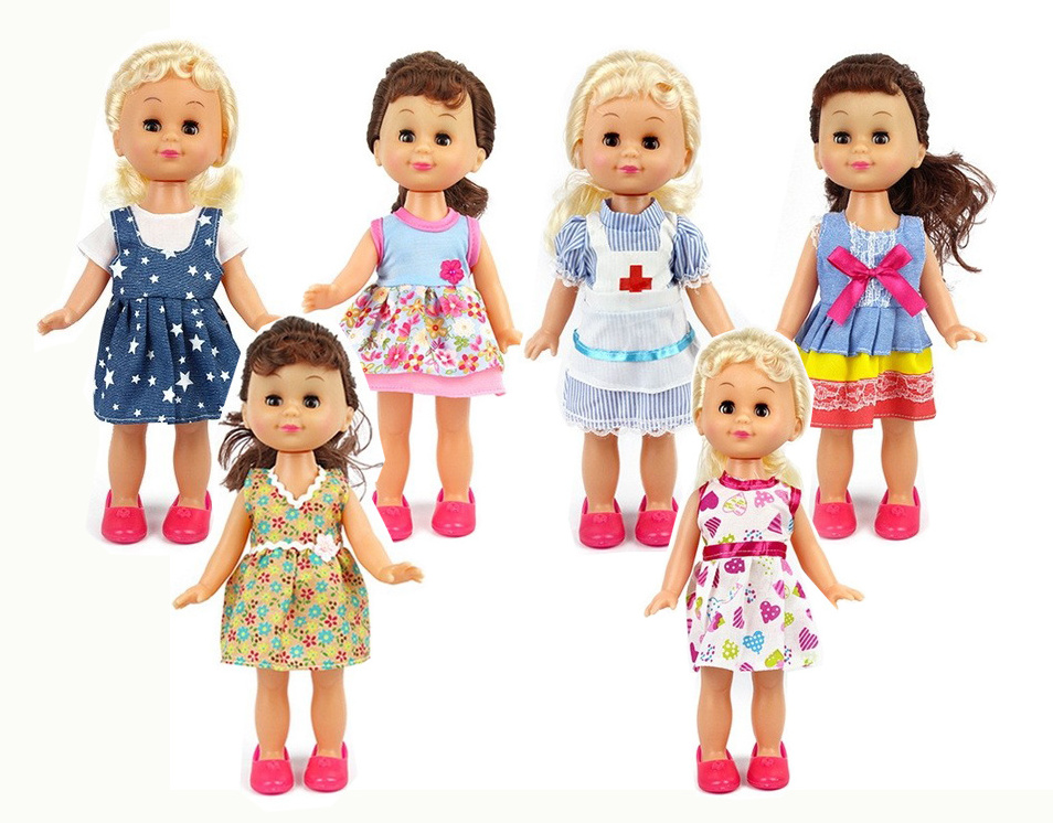 Hot Popular  14 inch Muneca De Juguete plastic beauty set For Sale Dolls For Kids Girl