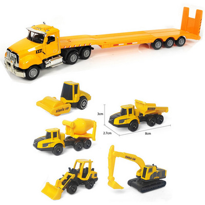 Hot Selling Free Wheel Mini Tractor Metal Truck Toy with diecast toy Engineering Truck