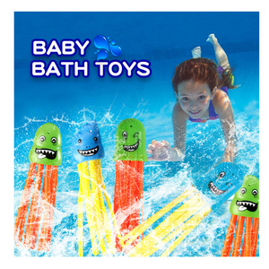 China Factory Toys Summer Water Underwater Swim Training Diving Toy Mini PVC Octopus Fish Pool Game Toy