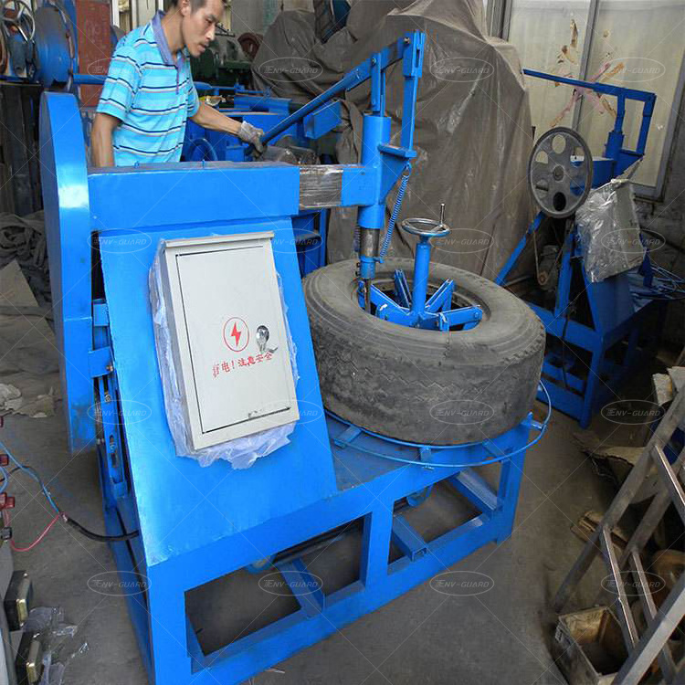 Semi-Auto Tyre Steel Wire Separator Machine Used Tire Recycling Equipment Tyre Wire Removing Machine