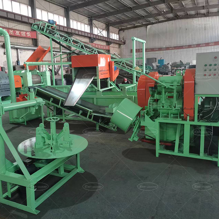 Waste Tire Recycling Production Line of Producing Rubber Granule Rubber Dust Used Tire Recycling Equipment